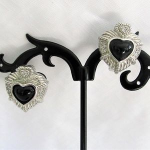 Judith Ripka Onyx & Sterling Silver Earrings